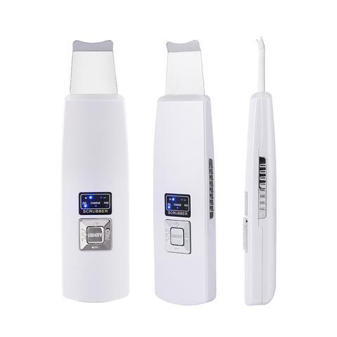 Ultrasonic Skin Scrubber Face Cleanser Blackhead Acne Removal Facial Spa Vibration Massager Ultrasound Peeling Clean Machine 394 