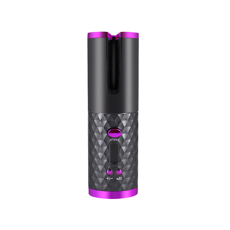 Rechargeable Automatic Hair Curler Women Portable Hair Curling Iron LCD Display Ceramic Curly Rotating Curling Wave Styer 