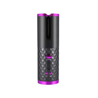 Rechargeable Automatic Hair Curler Women Portable Hair Curling Iron LCD Display Ceramic Curly Rotating Curling Wave Styer 