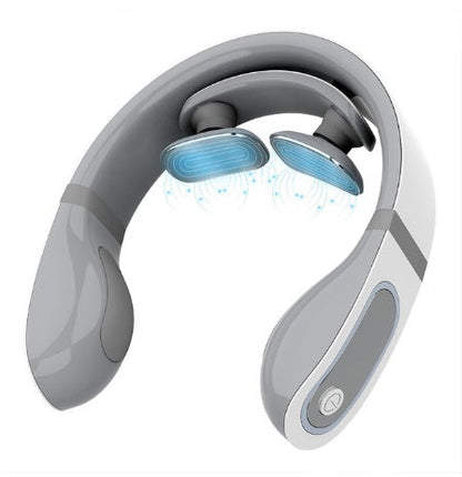 Wireless Electronic Neck Massager 4D Shiatsu Cervical Massager Stiff Neck Massage Health Care Therapy Pulse Pain Relief 