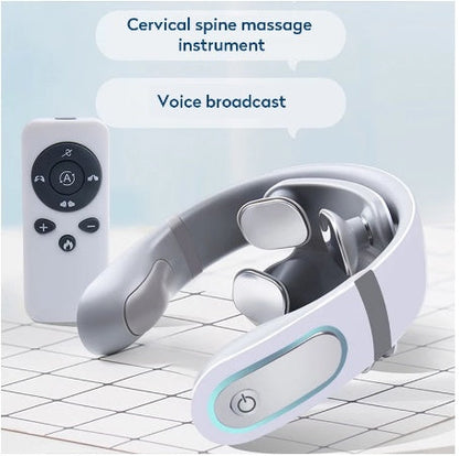 Wireless Electronic Neck Massager 4D Shiatsu Cervical Massager Stiff Neck Massage Health Care Therapy Pulse Pain Relief 