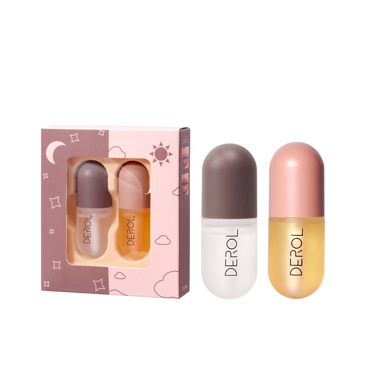 Day Night Instant Volume Lip Plumper Oil Clear Lasting Nourishing Repairing Reduce Lip Fine Line Care Lip Beauty Cosmetic 