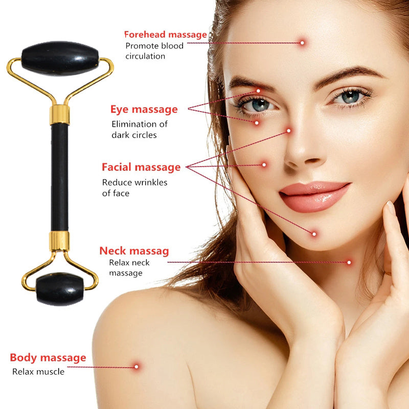 Beauty Face Care Massage Jade Device 