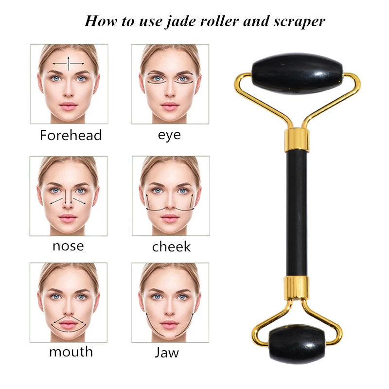 Beauty Face Care Massage Jade Device 