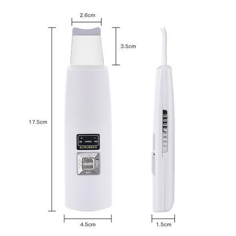 Ultrasonic Skin Scrubber Face Cleanser Blackhead Acne Removal Facial Spa Vibration Massager Ultrasound Peeling Clean Machine 394 