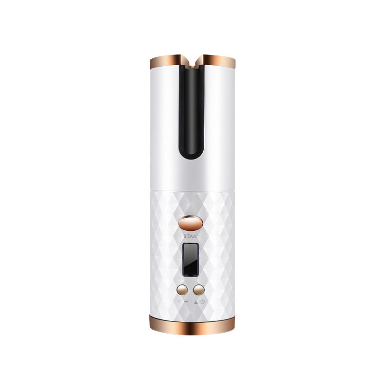 Rechargeable Automatic Hair Curler Women Portable Hair Curling Iron LCD Display Ceramic Curly Rotating Curling Wave Styer 