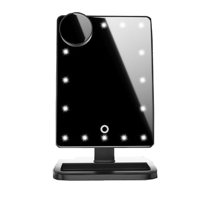 Touch Screen Makeup Mirror With 20 LED Light Bluetooth Music Speaker 10X Magnifying Mirrors Lights 