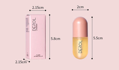 Day Night Instant Volume Lip Plumper Oil Clear Lasting Nourishing Repairing Reduce Lip Fine Line Care Lip Beauty Cosmetic 