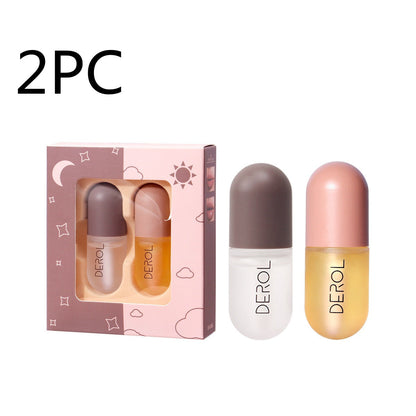 Day Night Instant Volume Lip Plumper Oil Clear Lasting Nourishing Repairing Reduce Lip Fine Line Care Lip Beauty Cosmetic 