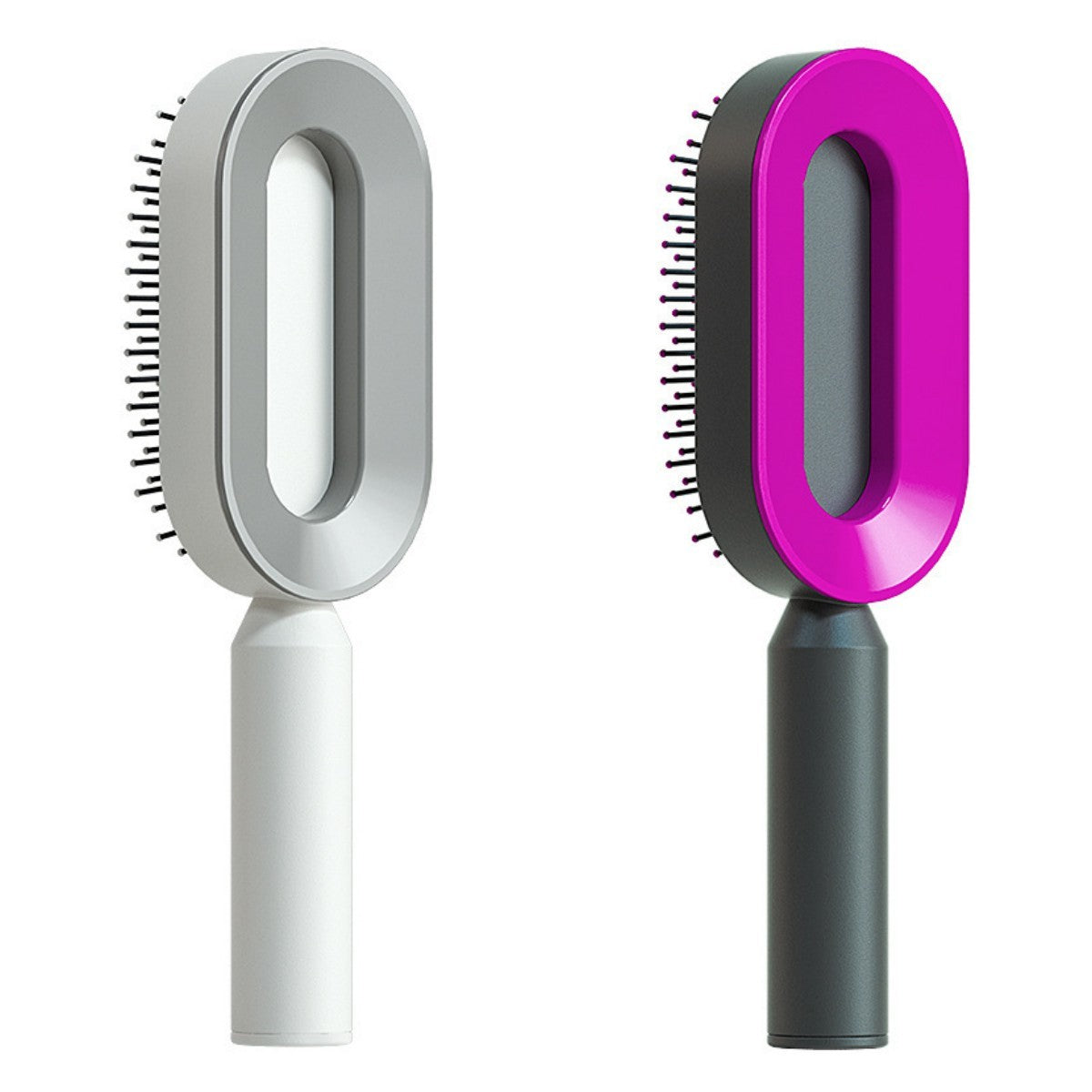 Self Cleaning Hair Brush For Women One-key Cleaning Hair Loss Airbag Massage Scalp Comb Anti-Static Hairbrush 
