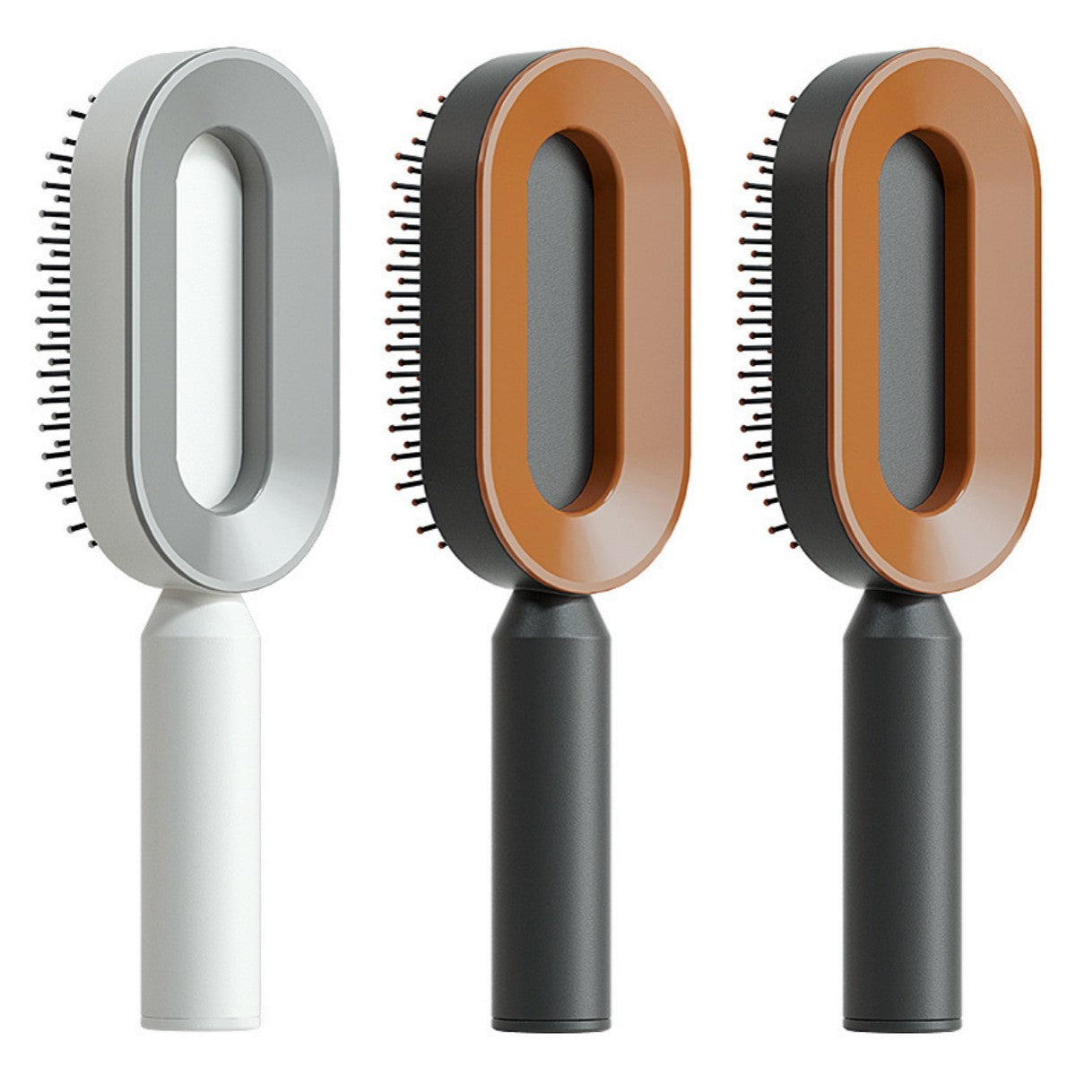 Self Cleaning Hair Brush For Women One-key Cleaning Hair Loss Airbag Massage Scalp Comb Anti-Static Hairbrush 