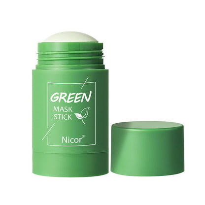Cleansing Green Tea Mask Clay Stick Oil Control Anti-Acne Whitening Seaweed Mask Skin Care 
