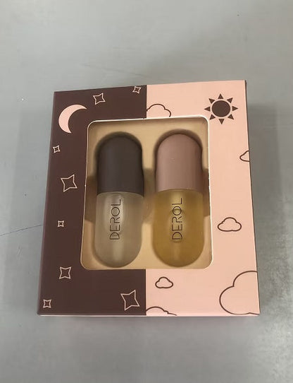 Day Night Instant Volume Lip Plumper Oil Clear Lasting Nourishing Repairing Reduce Lip Fine Line Care Lip Beauty Cosmetic 