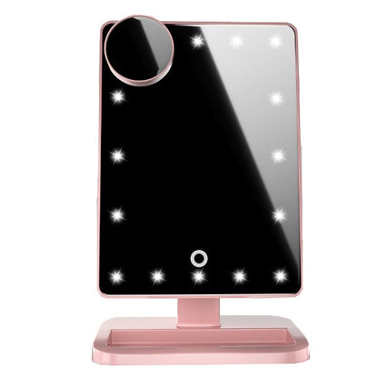 Touch Screen Makeup Mirror With 20 LED Light Bluetooth Music Speaker 10X Magnifying Mirrors Lights 