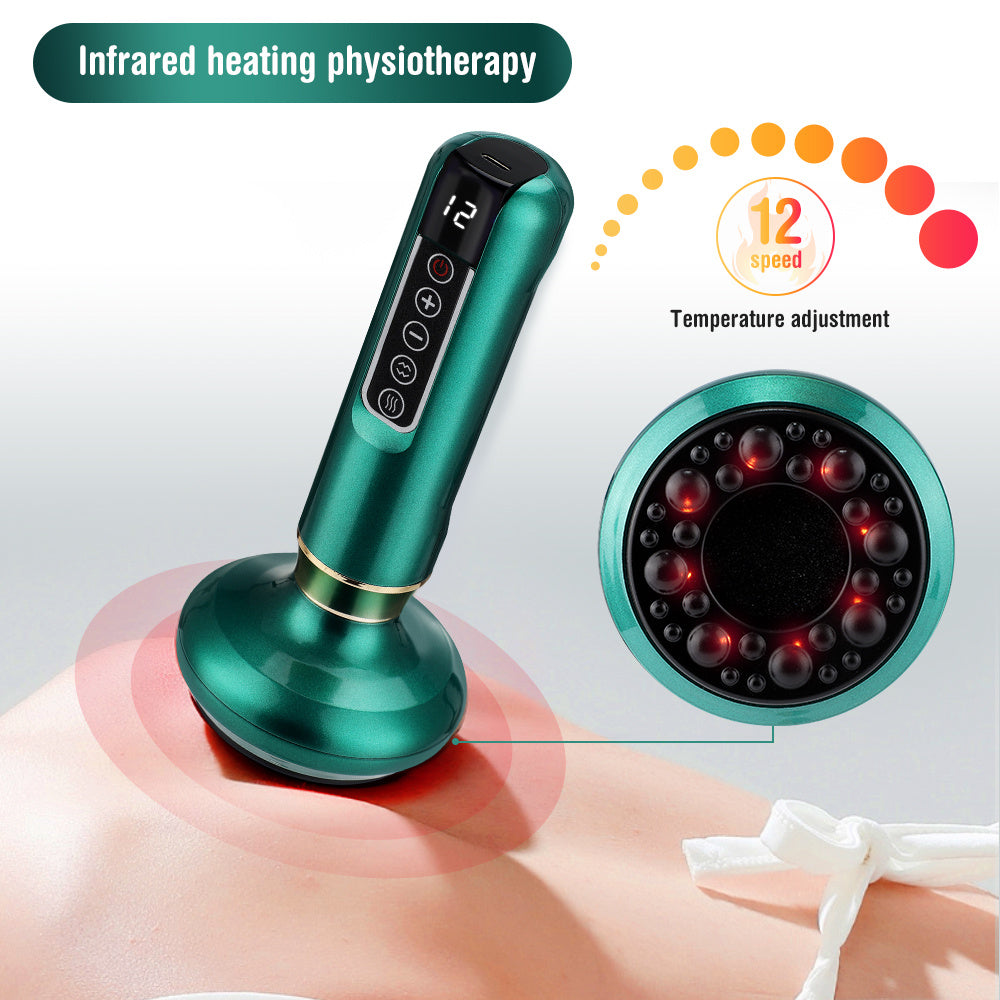 Electric Vacuum Cupping Massager For Body Anti-Cellulite Suction Cup Gua Sha Massage Body Cups Guasha Fat Burning Slimming Jars 