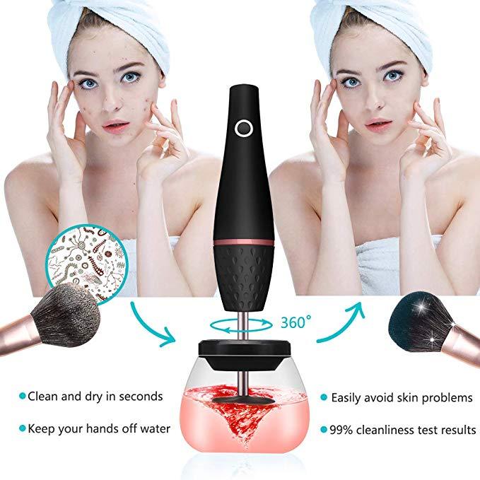 Makeup brush cleaner electric 