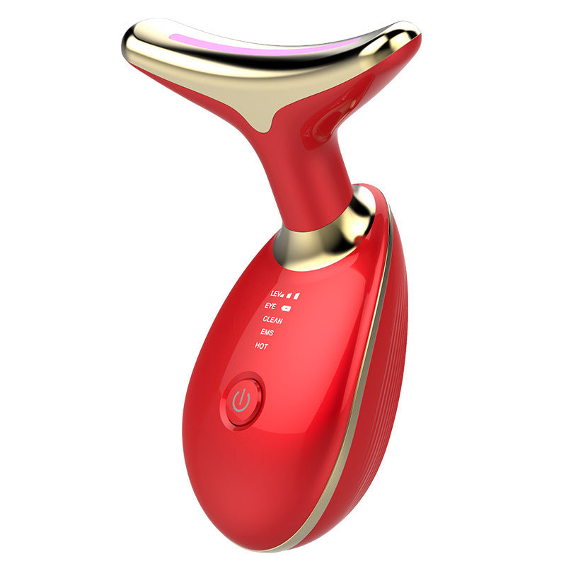 EMS Thermal Neck Lifting And Tighten Massager Electric Microcurrent Wrinkle Remover 