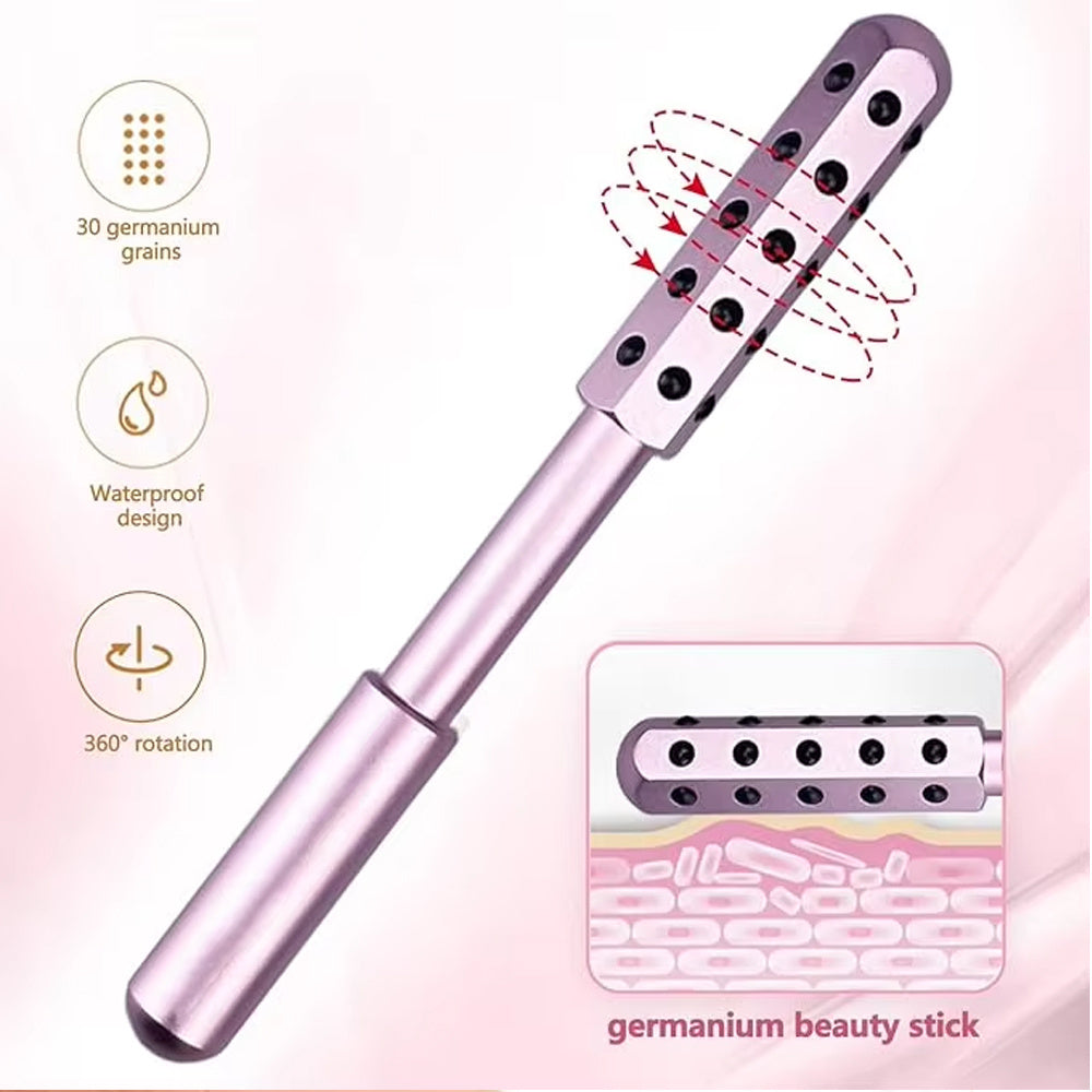 30 Germanium Beauty Stick Massage Beauty Stick Facial Roller Face Lift Bar Anti Wrinkle Facial Massager Skin Care Tool Derma Rolling Face Massage Roller Wand 