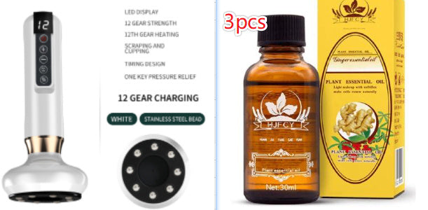 Electric Vacuum Cupping Massager For Body Anti-Cellulite Suction Cup Gua Sha Massage Body Cups Guasha Fat Burning Slimming Jars 