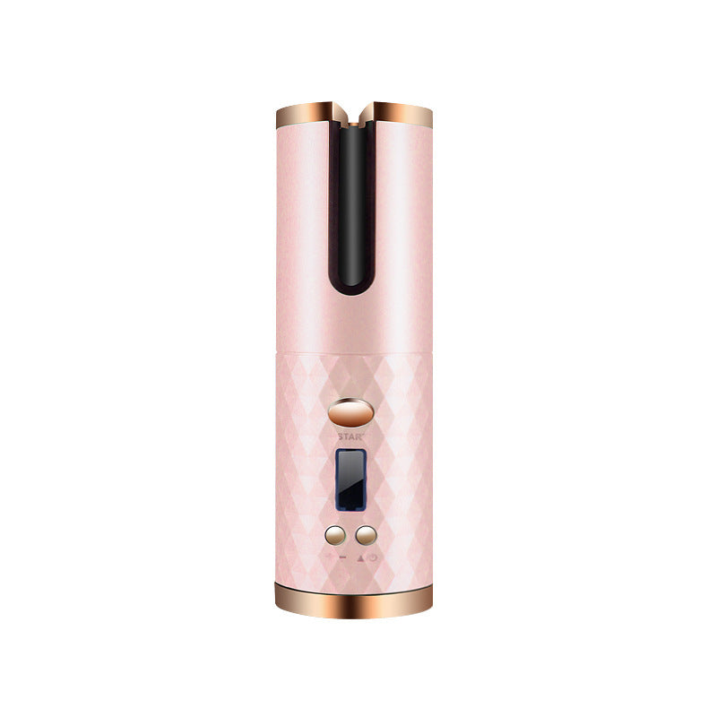 Rechargeable Automatic Hair Curler Women Portable Hair Curling Iron LCD Display Ceramic Curly Rotating Curling Wave Styer 