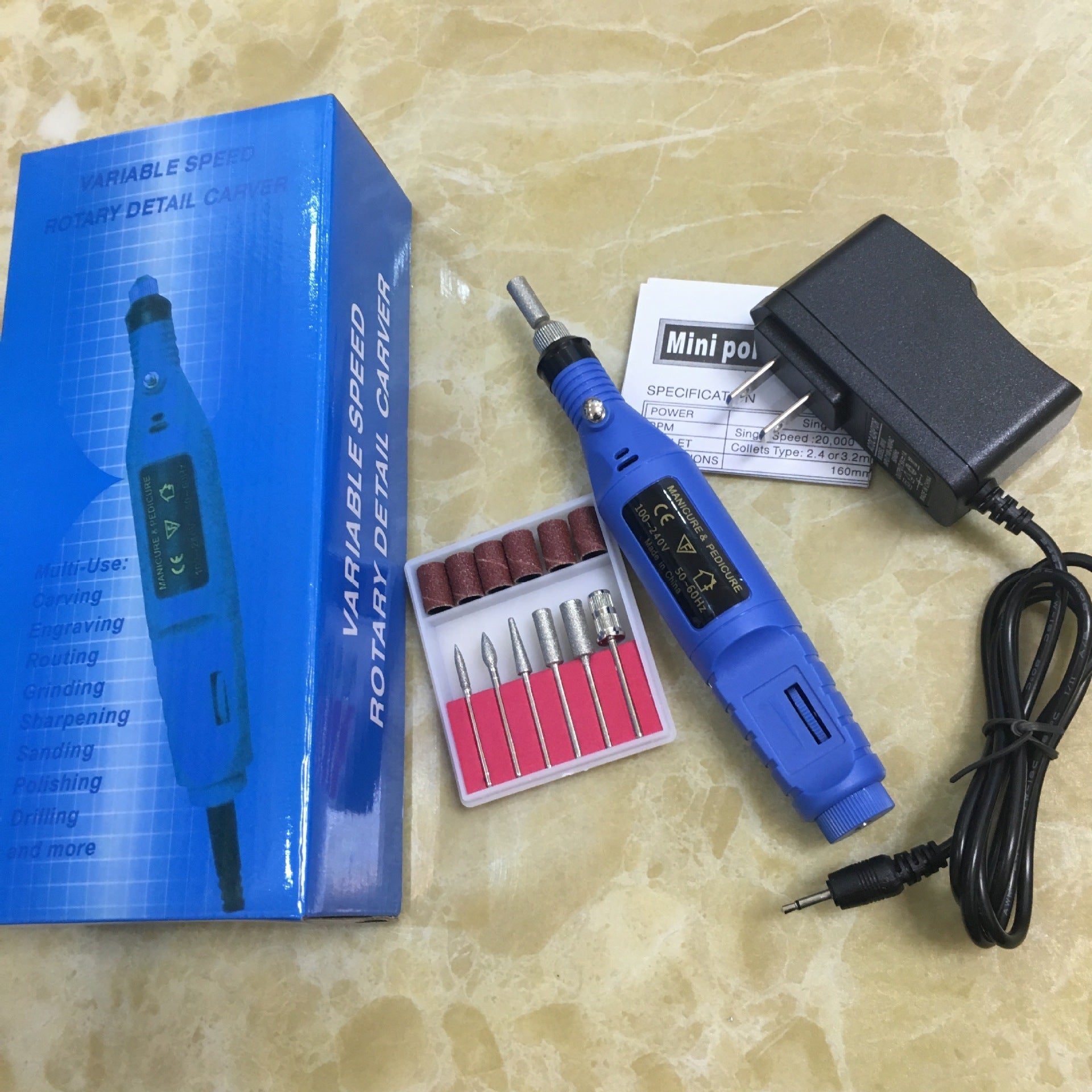 Electric Nail Polish Machine Pen Nail Art Tool 