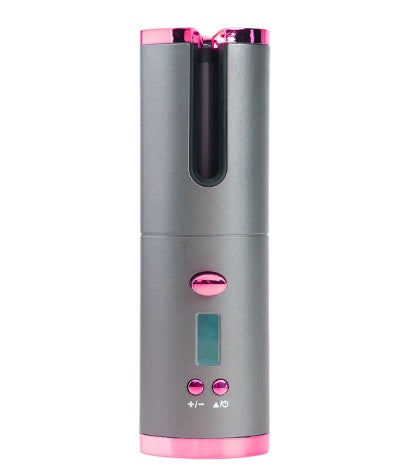 Rechargeable Automatic Hair Curler Women Portable Hair Curling Iron LCD Display Ceramic Curly Rotating Curling Wave Styer 