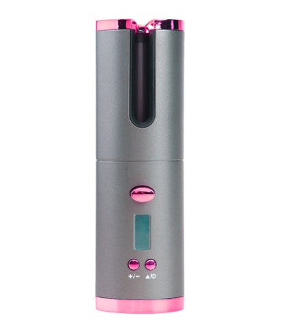 Rechargeable Automatic Hair Curler Women Portable Hair Curling Iron LCD Display Ceramic Curly Rotating Curling Wave Styer 