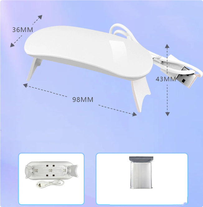 Light Therapy Machine USB Nail Light LED Portable 6W 