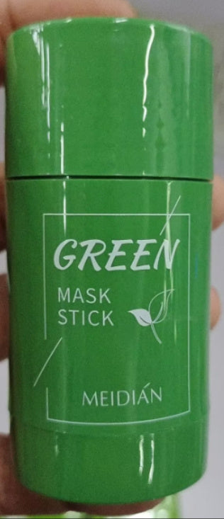 Cleansing Green Tea Mask Clay Stick Oil Control Anti-Acne Whitening Seaweed Mask Skin Care 
