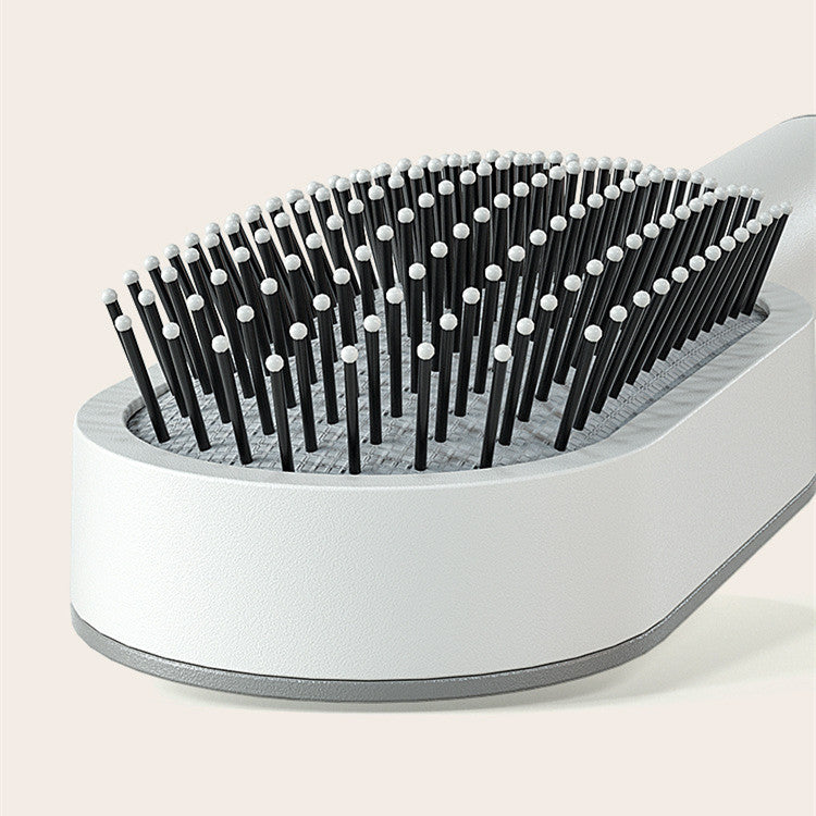 Self Cleaning Hair Brush For Women One-key Cleaning Hair Loss Airbag Massage Scalp Comb Anti-Static Hairbrush 