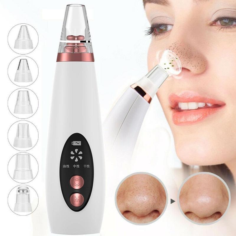 Blackhead Pore Vacuum Cleaner Nose Cleanser Blackheads Remover Blackhead Acne Removal Button Face Suction Beauty Skin Care Tool 