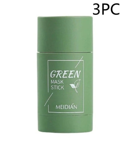 Cleansing Green Tea Mask Clay Stick Oil Control Anti-Acne Whitening Seaweed Mask Skin Care 